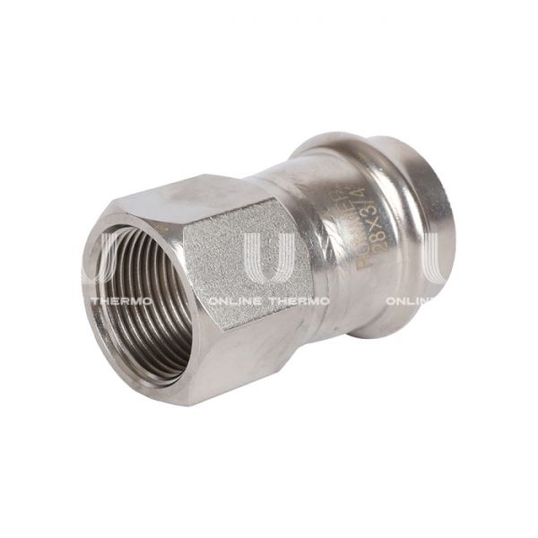Переходник однораструбный с внутренней резьбой Rommer RSS-0022-002834, 3/4"?28 мм, пресс-обжим