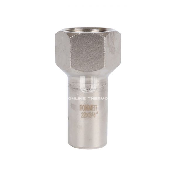 Вставка переходная с внутренней резьбой Rommer RSS-0023-002234, 3/4"?22 мм, пресс-обжим