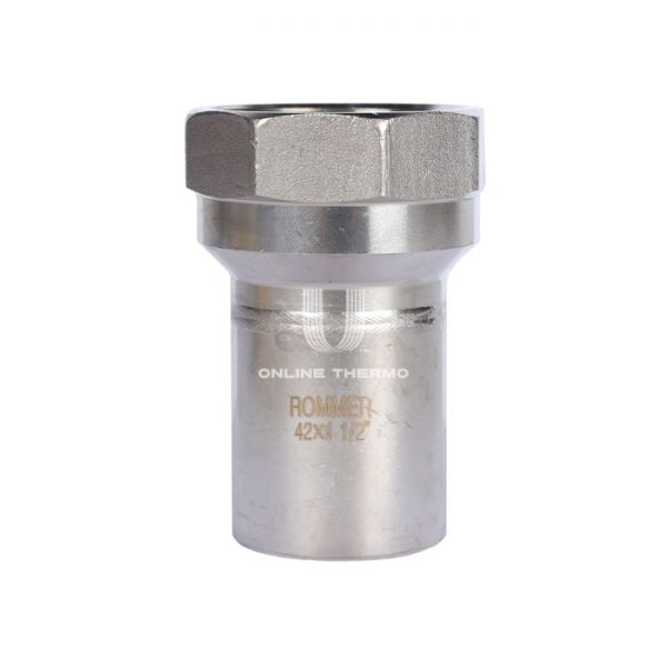 Вставка переходная с внутренней резьбой Rommer RSS-0023-042112, 1 1/2"?42 мм, пресс-обжим