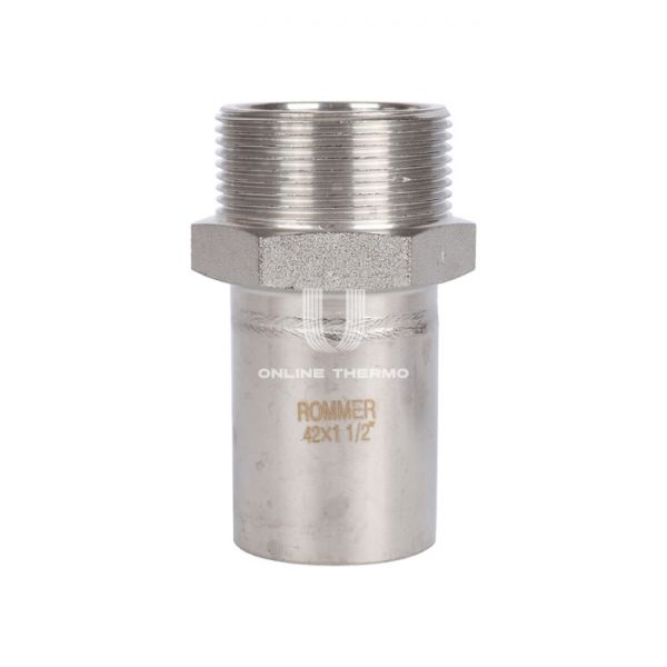 Вставка переходная с внутренней резьбой Rommer RSS-0024-042112, 1 1/2"?42 мм, пресс-обжим