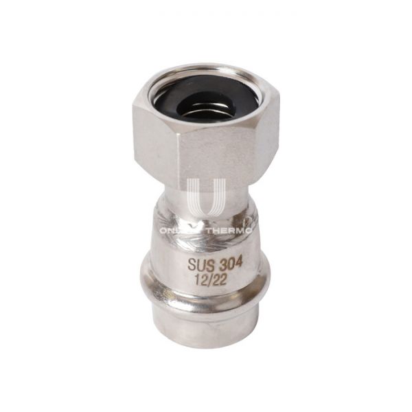 Переходник однораструбный с накидной гайкой Rommer RSS-0026-001812, 1/2"?18 мм, пресс-обжим