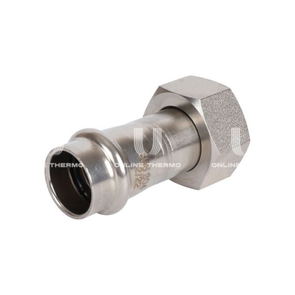 Переходник однораструбный с накидной гайкой Rommer RSS-0026-001834, 3/4"?18 мм, пресс-обжим