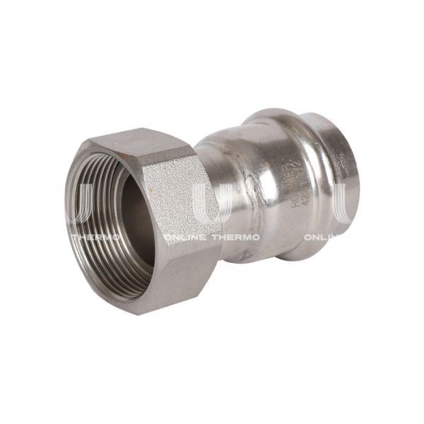 Переходник однораструбный с накидной гайкой Rommer RSS-0026-042112, 1 1/2"?42 мм, пресс-обжим