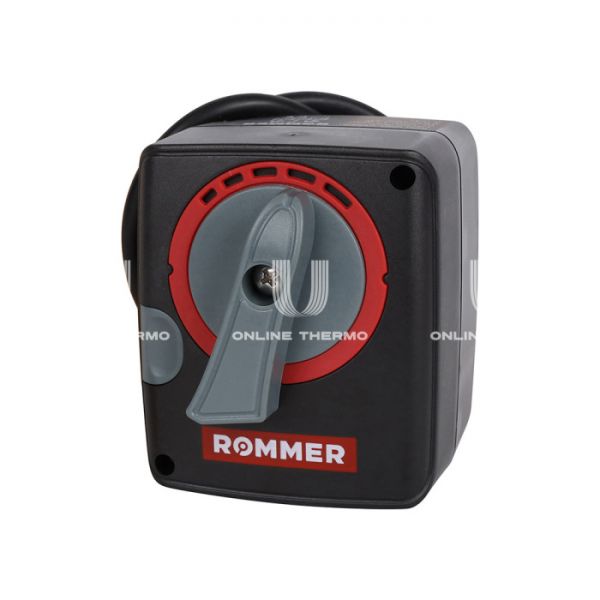 Сервопривод Rommer RVM-0005-230001, для 3-ходовых клапанов, 220 В, 90°, 120 с, 1 м
