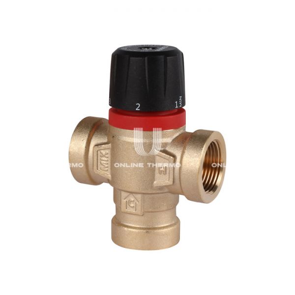 Термостатический смесительный клапан Rommer RVM-0111-164320 ВР 3/4", Kvs 1.6, PN5, 20-43°C