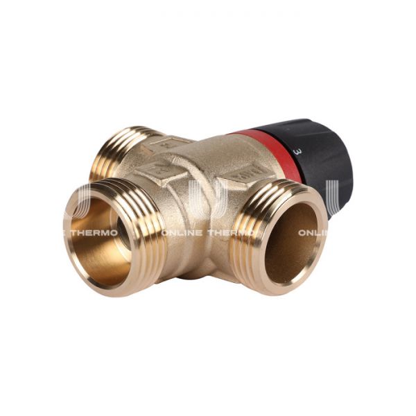 Термостатический смесительный клапан Rommer RVM-0232-256025 НР 1", Kvs 2.5, PN5, 35-60°C