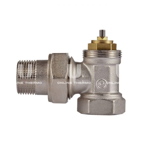 Комплект термостатический угловой с запорным клапаном Royal Thermo RTE 07.010 (НС-1442897), DN20 3/4" ВР-НР, без преднастройки