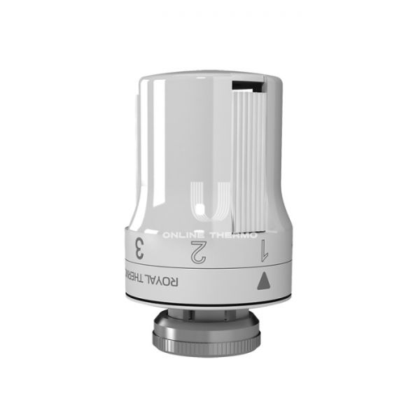 Термостатическая головка (термостат) Royal Thermo RTE 50.030, жидкостная, М30х1.5, белая