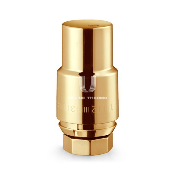 Термостатическая головка (термостат) Royal Thermo Design RTO 07.0012, жидкостная, М30х1.5, золото