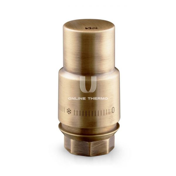 Термостатическая головка (термостат) Royal Thermo Design RTO 07.0013, жидкостная, М30х1.5, бронза