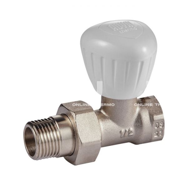 Комплект радиаторных прямых клапанов ручной регулировки Royal Thermo RTO 50.009 1/2" ВР-НР, 2 шт.