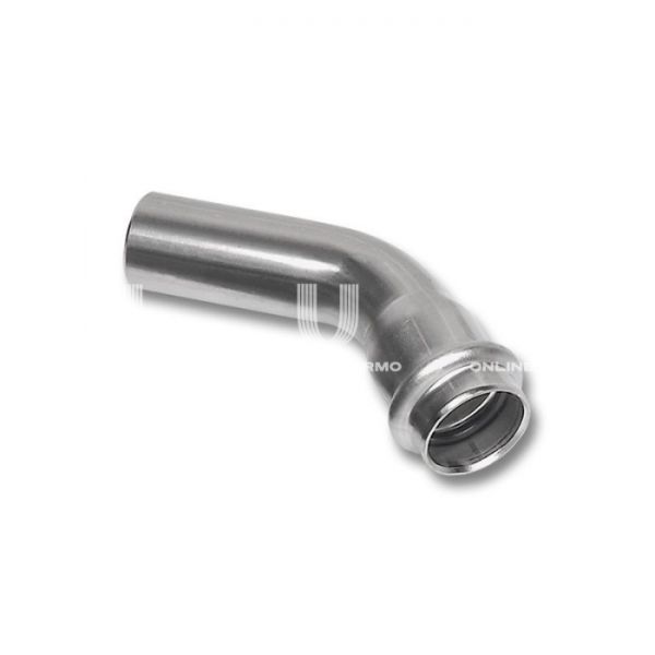 Угольник (угол) 45° однораструбный Sanha 6904018, 18 мм, пресс-обжим