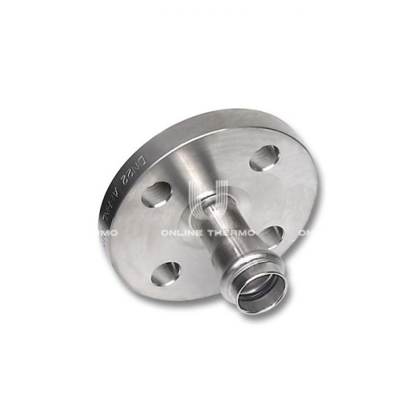 Фланцевый переходник однораструбный Sanha 6VAPF42, 40/42 мм, пресс-обжим