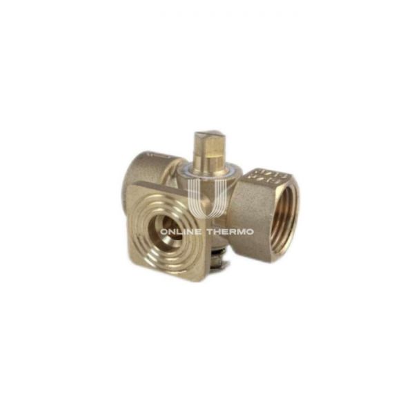 Кран запорный трехходовой SantechSystems 1/2" ВР, для манометра, под фланец