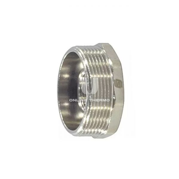 Футорка с внутренней и наружной резьбой SantechSystems ВР-НР 1"×3/4", никелированная