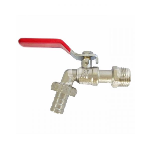 Кран шаровый водоразборный со штуцером SantechSystems 1/2" НР-штуцер, ручка-рычаг