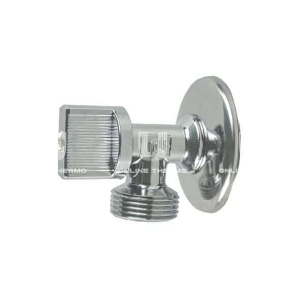 Кран шаровый для сантехнических приборов SantechSystems 1/2×3/4" НР, с розеткой, ручка-флажок