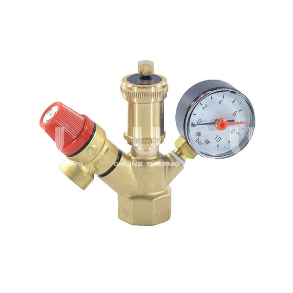 Группа безопасности котла SantechSystems 1" ВР латунь, до 44 кВт