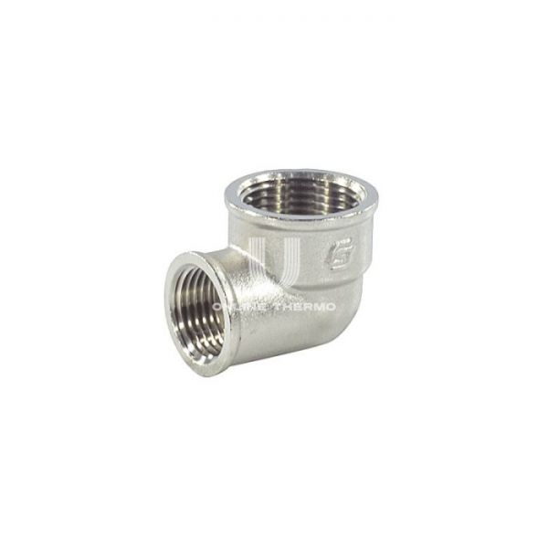 Угольник (угол) переходной с внутренней резьбой SantechSystems ВР 3/4"×1/2", никелированный