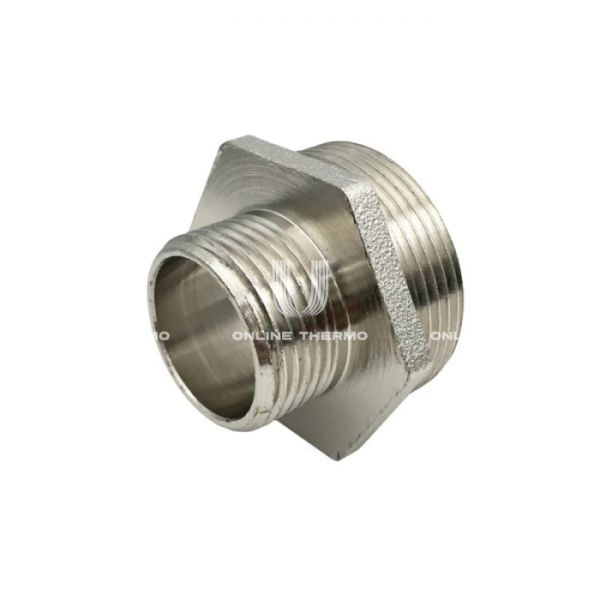 Ниппель переходной SantechSystems НР 1 1/2"×1", никелированный