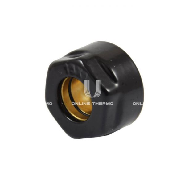 Резьбозажимное соединение Schlosser 602500001 Ral 9005, 3/4"ЕК для подключения медной трубки 15х1.0 мм, черное