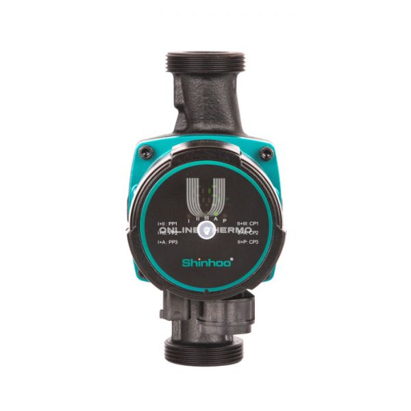 Насос циркуляционный Shinhoo MASTER S 25-7.5 71111004, с гайками, база 180 мм