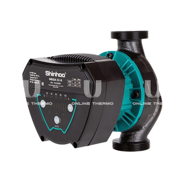 Насос циркуляционный Shinhoo MEGA 25-12 71121002, с гайками, база 180 мм