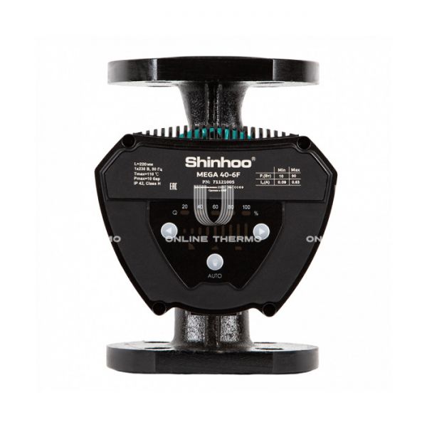 Насос циркуляционный Shinhoo MEGA 40-10F 71121006, база 220, 1х230 В, фланцевое соединение