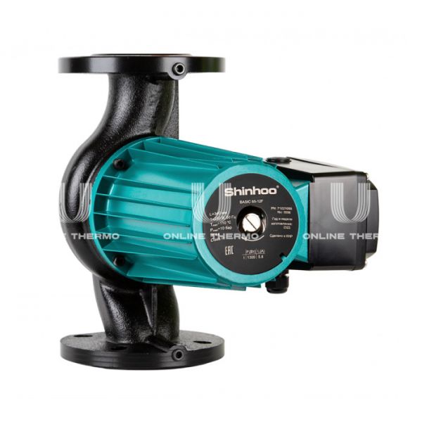 Насос циркуляционный Shinhoo BASIC 50-16SF 71222004, база 280, 3х380 В, фланцевое соединение