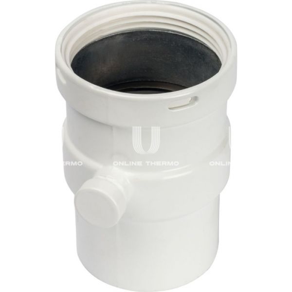 Элемент дымохода Stout  горизонтальный DN80  п/м с патрубком для отвода конденсата