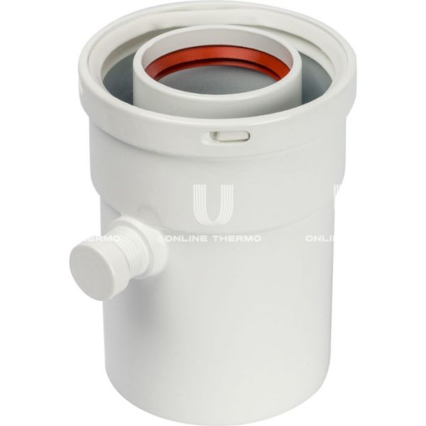 Элемент дымохода Stout конденсатосборник вертик. DN60/100, п/м уплотнения в комплекте