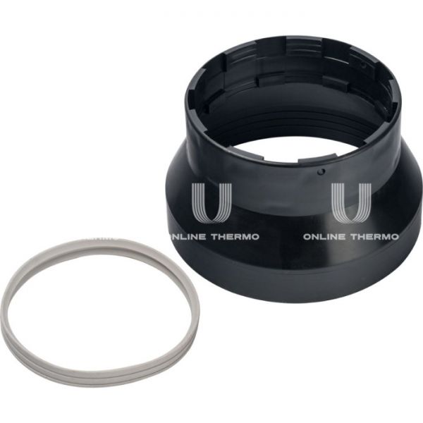 Элемент дымохода Stout адаптер пластиковый DN101/133, для герм. терм. при проходе через крышу