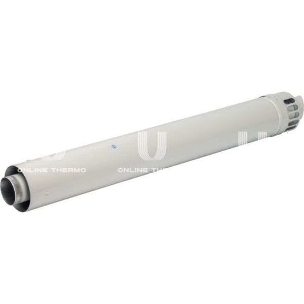 Элемент дымохода Stout DN60/100 фин.уч-ок 1000 мм для гор. прохода через стену с антиобм.оголовком