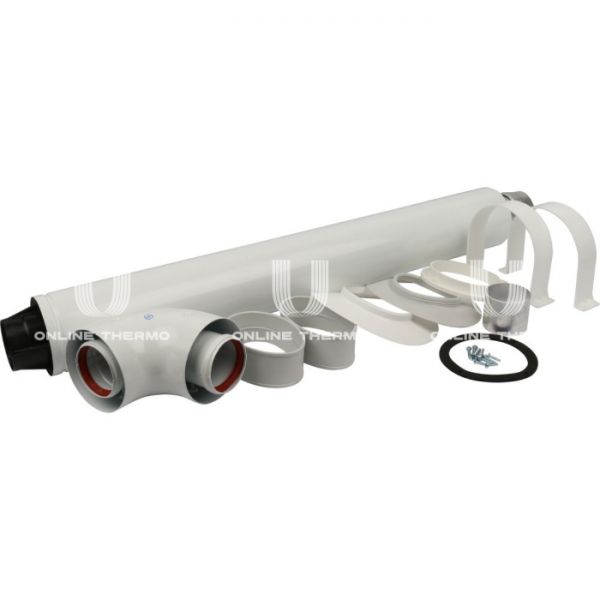 Дымоход коаксиальный Stout для прохода через стену универсальный комплект D 60/100