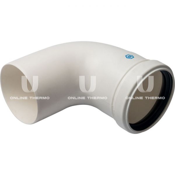 Элемент дымохода Stout конденсац. угол 87° DN80 м/п PP-FE