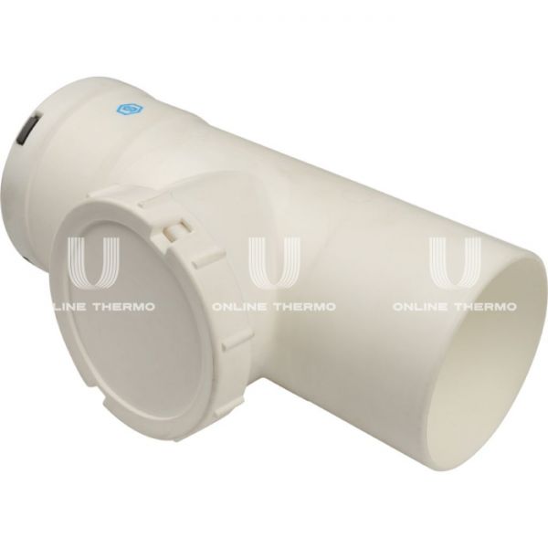 Элемент дымохода Stout конденсац. визуальн инспекция T образн DN80 п/м PP-FE