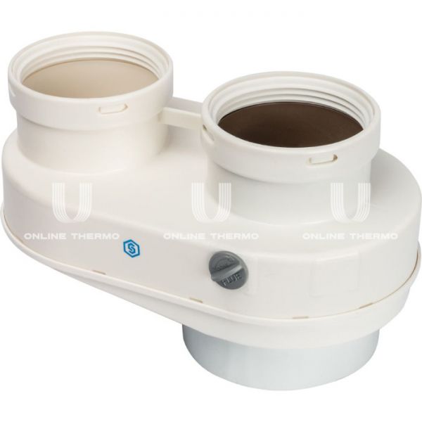 Элемент дымохода Stout DN80/80 адаптер для подкл. разд. труб (совместимый Baxi ) PP-Ryton