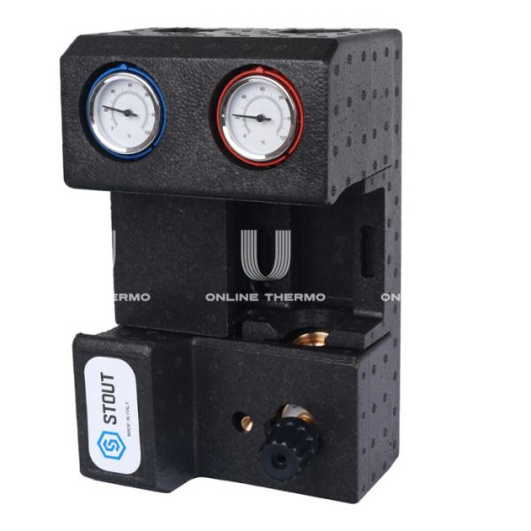 Насосная группа Stout SDG-0007-002001 DN 20 (3/4") с приводным смесителем, без насоса, подача справа