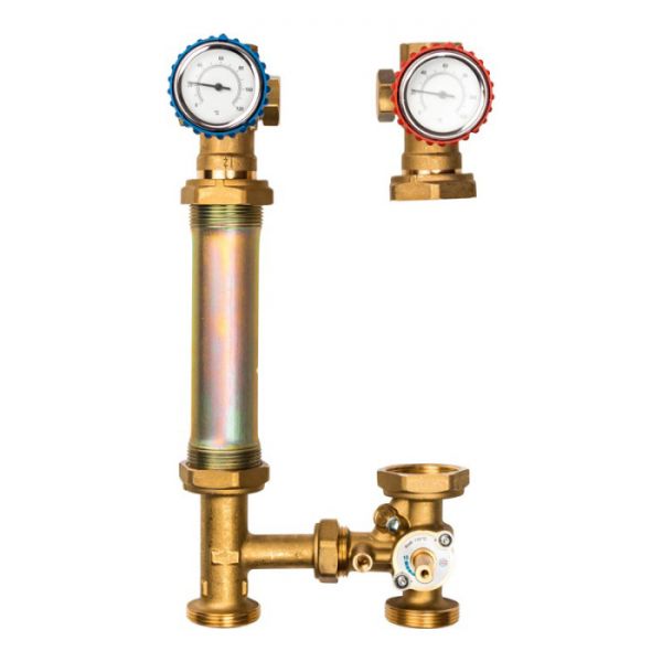 Насосная группа Stout SDG-0007-002501 DN 25 (1") с приводным смесителем, без насоса, подача справа