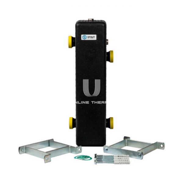 Гидравлический разделитель (гидрострелка) Stout SDG-0015-004002, до 70 кВт, конструкционная сталь, с термоизоляцией