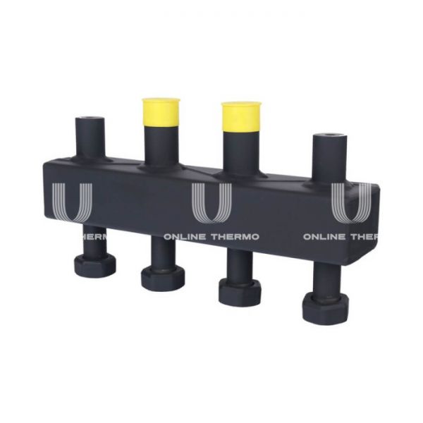 Модульный распределительный коллектор Stout SDG-0016-002502 DN20, до 70 кВт, конструкционная сталь, с термоизоляцией