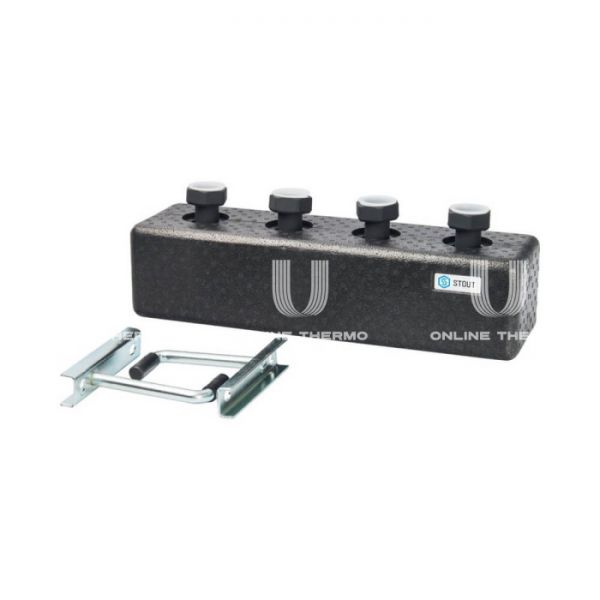 Модульный распределительный коллектор Stout SDG-0016-004002 DN25, до 70 кВт, конструкционная сталь, с термоизоляцией