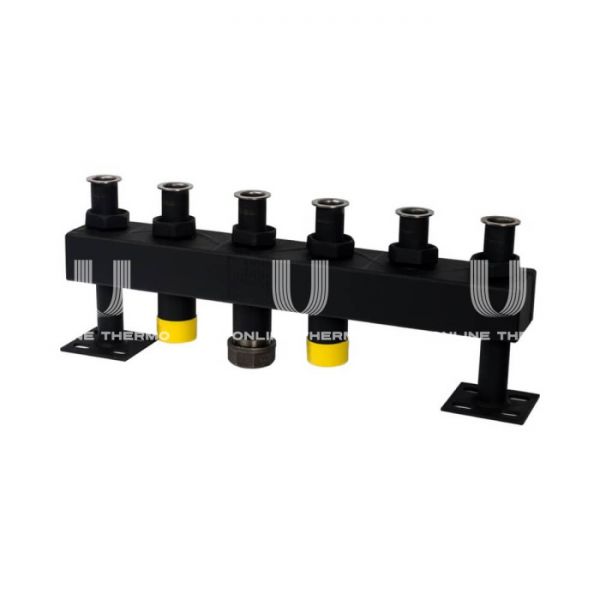 Модульный распределительный коллектор Stout SDG-0016-005003 DN32, до 150 кВт, конструкционная сталь, с термоизоляцией