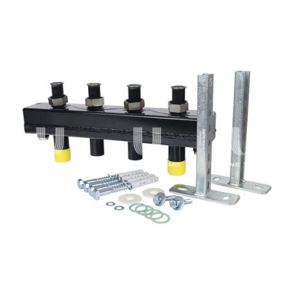 Балансировочный коллектор с гидравлическим разделителем Stout SDG-0018-002502 DN20, до 70 кВт, конструкционная сталь, с термоизоляцией