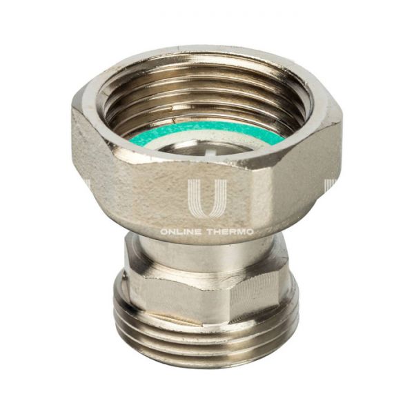 Прямое разъемное соединение "американка" Stout SDG-0019-010020, с плоским уплотнением, 3/4", никелированное