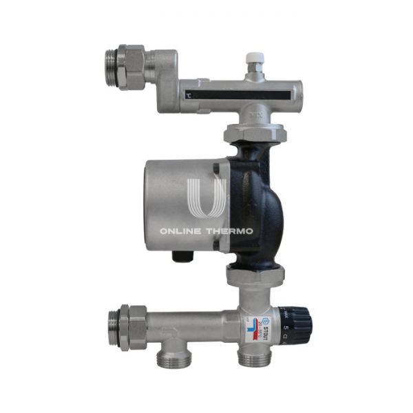 Насосно-смесительный узел Stout с термостатическим клапаном 20-55°C  с насосом UPSO 25-65, 130 mm