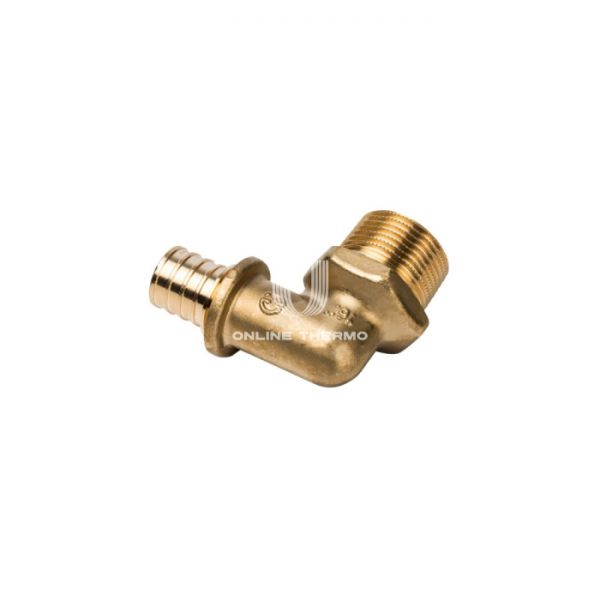 Угольник-переходник Stout с наружной резьбой 20xR 3/4", аксиальный
