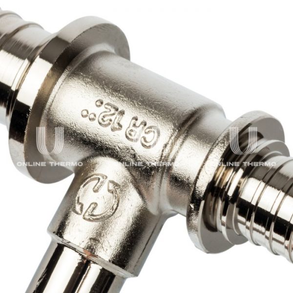 Трубка для подключения радиатора Stout, Т-образная 20/15/25, аксиальная