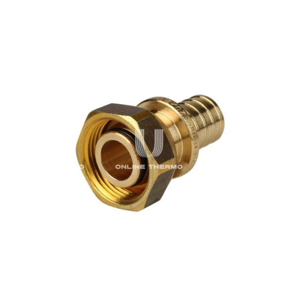 Переходник Stout с накидной гайкой (евроконус) 20xG 3/4", аксиальный