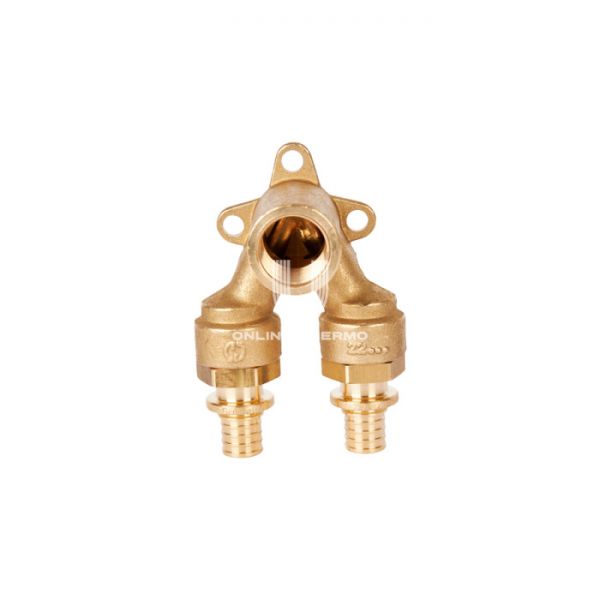 Проточный настенный угольник Stout 16x1/2" для труб из сшитого полиэтилена